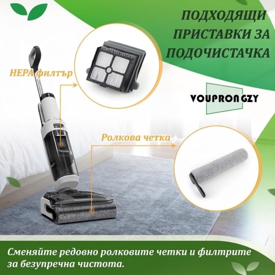 Комплект Ролки и Филтри за Прахосмукачки Tineco Floor One Stretch S6, S7 и i-Серия