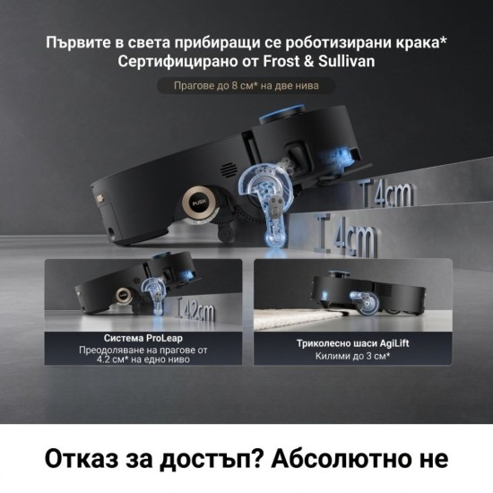 Робот Прахосмукачка Dreame Aqua10 Ultra Roller Complete – 30 000Pa, Черен