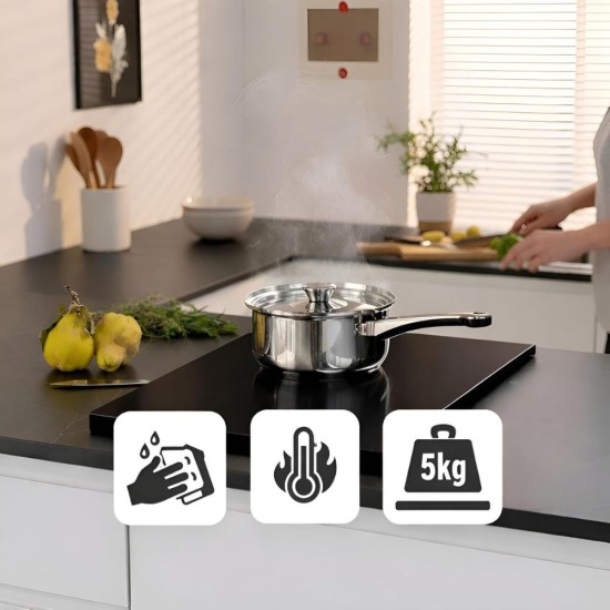Защитен Капак за Стеклокерамични и Индукционни Котлони HOMELAY - 55х33см, Черен