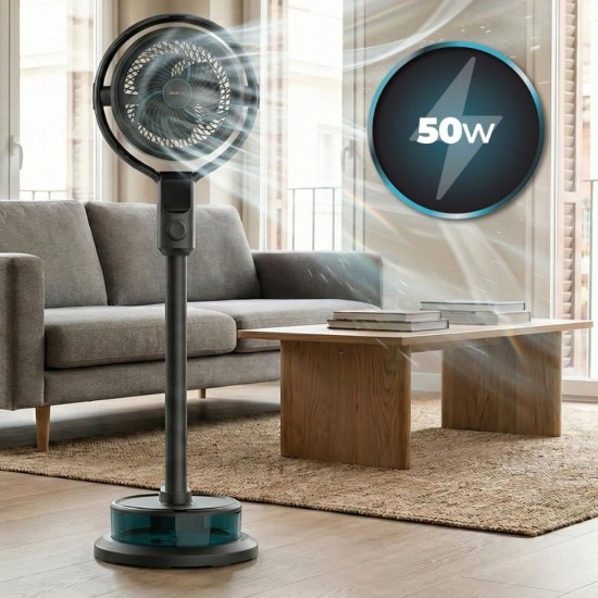 Вентилатор с Водна Мъгла Cecotec EnergySilence 390 - 50W, Черен