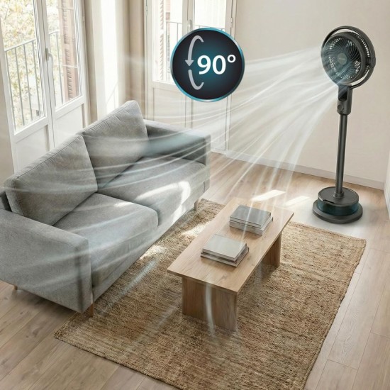 Вентилатор с Водна Мъгла Cecotec EnergySilence 390 - 50W, Черен