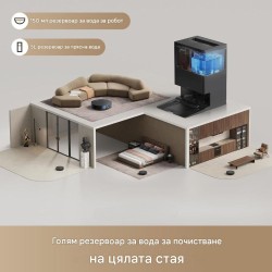 Робот Прахосмукачка MOVA S70 RLZ12 - 28000Pa, Черен