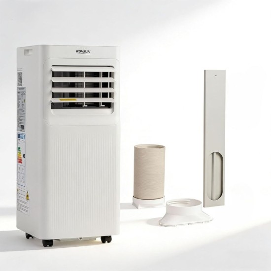 Мобилен Климатик 3 в 1 ROVSUN OL-A016TA20N2/F – 7000 BTU, Бял