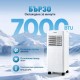 Мобилен Климатик 3 в 1 ROVSUN OL-A016TA20N2/F – 7000 BTU, Бял