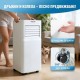 Мобилен Климатик 3 в 1 ROVSUN OL-A016TA20N2/F – 7000 BTU, Бял