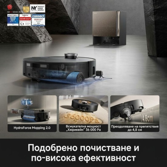 Робот Прахосмукачка MOVA Z70 Ultra Roller Complete – 36 000Pa, Черен