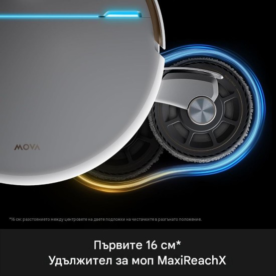 Робот Прахосмукачка MOVA V70 Ultra Complete X – 40 000Pa, Бял
