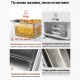 Професионален Електрически Фритюрник VEVOR SEF-101V - 2500W, 6.8л, Инокс