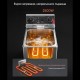 Професионален Електрически Фритюрник VEVOR SEF-101V - 2500W, 6.8л, Инокс
